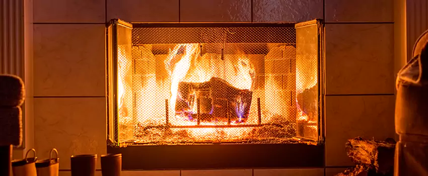 Mendota Hearth Landscape Fireplace Installation in Drexel Heights, Arizona