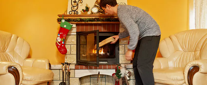 Rusted Metal Fireplace Restoration in Drexel Heights, Arizona